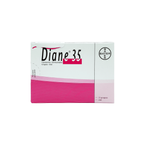 Aco Ciproterona-Etinilestradiol Diane 35 X 21 Grageas