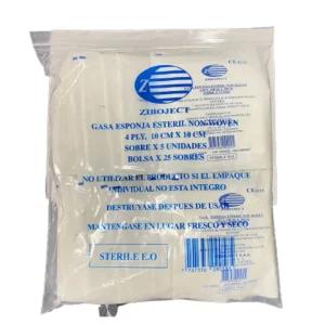 Gasa Esteril 10Cm X 10Cm Paq X 25 Sobres
