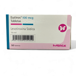 Eutirox 100Mg Levotiroxina Sodica X 50 Tabletas