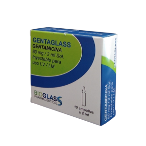 Gentamicina 80Mg / 2Ml I.V / I.M Gentaglass