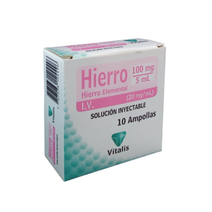 Hierro Elemental 100Mg/5Ml I.V