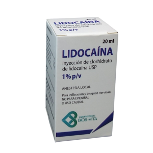 Lidocaina 1% P/V 20Ml