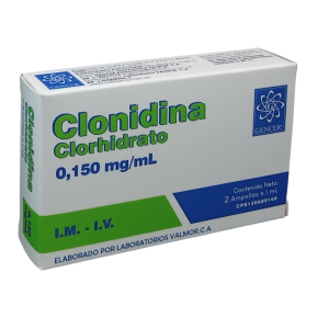 Clonidina Clorhidrato 0,150Mg/Ml I.M I.V X 2 Ampollas
