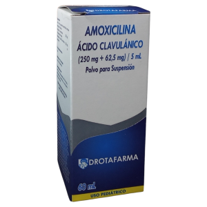Amoxicilina+Acido Clavulanico 250Mg+62,5Mg/5Ml X 60Ml Suspension