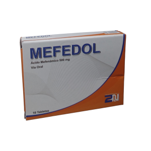 Acido Mefenamico Mefedol 500Mg X 10 Tabletas
