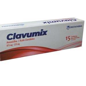 Amoxicilina + Acido Clavulanico 875+125 Mg X 15 Tab (Clavumix)