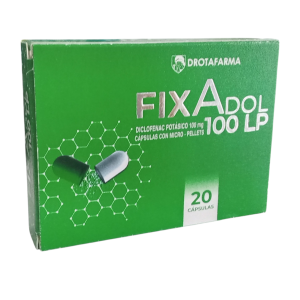 Diclofenac Potasico 100 Mg Caja X 20 Capsulas Con Micro Pellets Fixadol