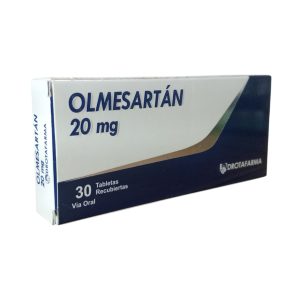 Olmesartan 20Mg X 30 Tabletas