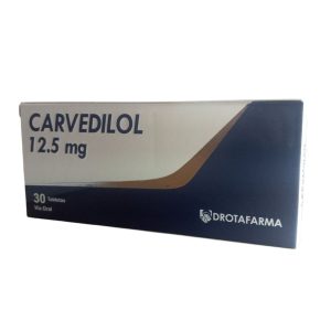 Carvedilol 12,5Mg  X 30 Tabletas