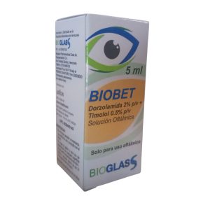 Dorzolamida  2% + Timolol 0.5% Biobet Frasco 5Ml