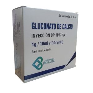 Gluconato De Calcio 10%/10Ml I.V.