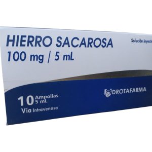 Hierro Sacarosa 100Mg/5Ml I.V Drotafarma