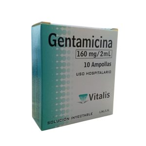 Gentamicina 160 Mg / 2 Ml. Im / I.V