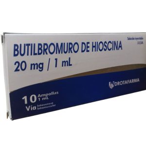 Butilbromuro De Hioscina 20Mg/1Ml I.M I.V Drotafarma