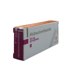 Hidroclorotiazida 25Mg X 30 Tabletas