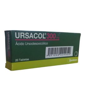 Ursacol Acido Ursodesoxicolico 300Mg X 20 Tabletas