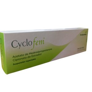 Aco Acetato De Medroxiprogesterona 25Mg / Cipionato De Estriadol 5Mg Cyclofem 1Amp