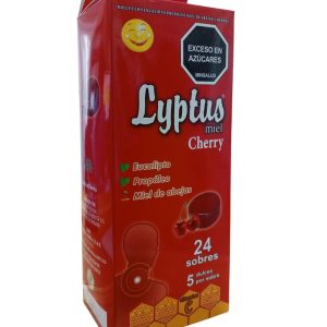 Lyptus Miel  Cherry X 24 Sobres X 5 Dulces