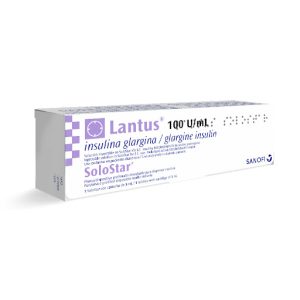 Lantus 100 U/Ml Insulina Glargine 3 Ml