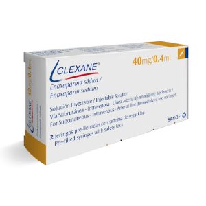Enoxaparina Sodica 40 Mg / 0.4 Ml Clexane