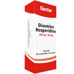 Diosmina+Hesperidina 450Mg/50Mg Caja X 30 Tabletas