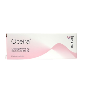 Oceira Levonorgestrel 0,15mg/ Etinilestradiol 0,03mg Caja x 21 tab